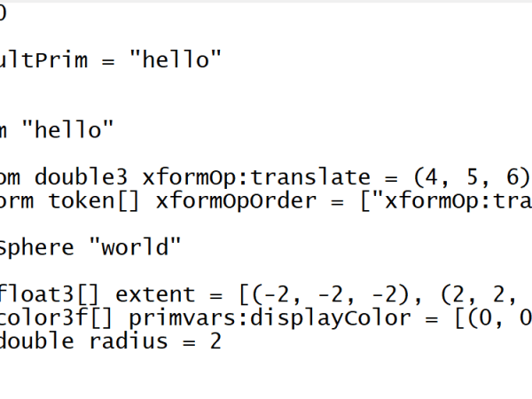 Universal Scene Description (USD) format from&nbsp;Pixar
