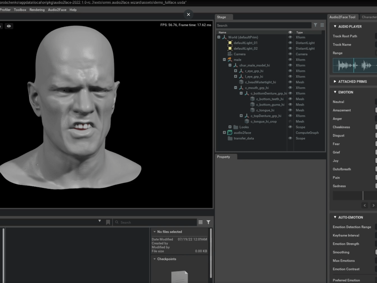 Using Omniverse Audio2Face in Animated Film&nbsp;Production